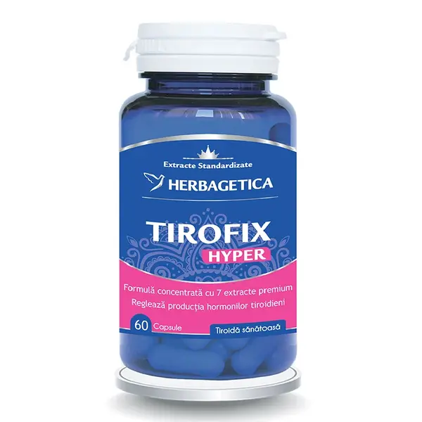 Tirofix Hyper, 60 capsule, Herbagetica