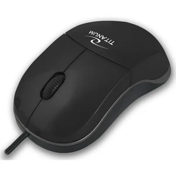 Titanum Mouse Titanium TM124 USB C, 1000 DPI, Negru