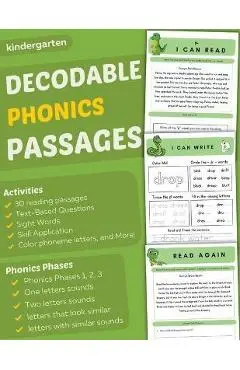 Title: Decodable Phonics Passages for Kindergarten: Improve Reading and Comprehension Skills for Kids, Decodable Texts and Dy - Jed Dolton