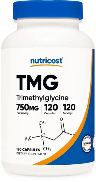 TMG, 750 mg, 120 capsule, Nutricost