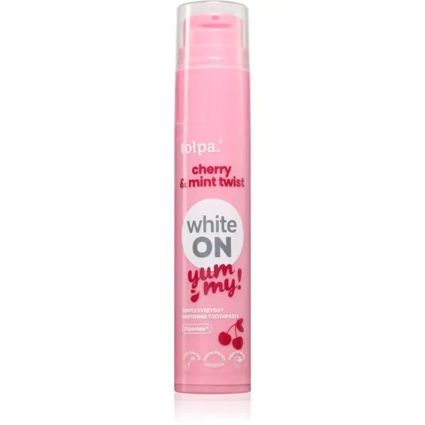 Tołpa On White Yummy benzi pentru albirea dintilor aroma Cherry & Mint 60 g