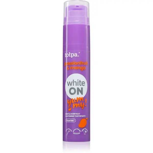 Tołpa On White Yummy pasta de dinti pentru albire aroma Passionfruit & Mango 60 g