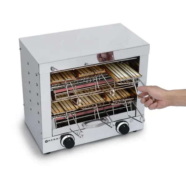 Toaster cu 6 compartimente, Hendi, Inox, 3000W, 43.8x29x(H)40.2 cm