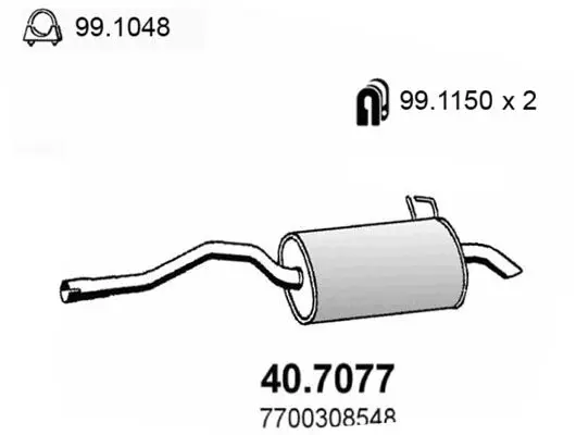 Toba esapament finala ASSO 40.7077