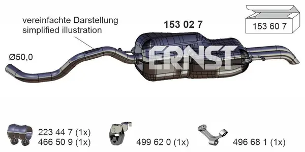 Toba esapament finala ERNST 153027