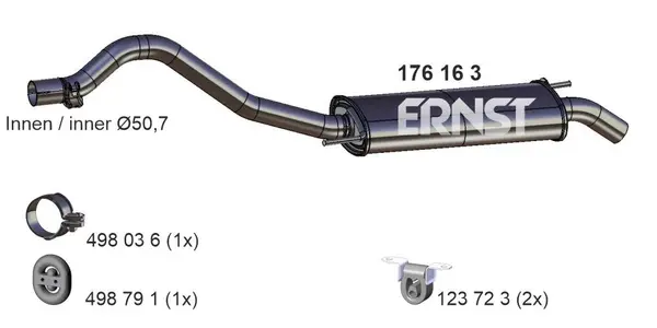Toba esapament finala ERNST 176163