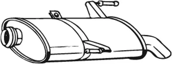Toba esapament finala PEUGEOT 206 1.6D 2.0D dupa 2002