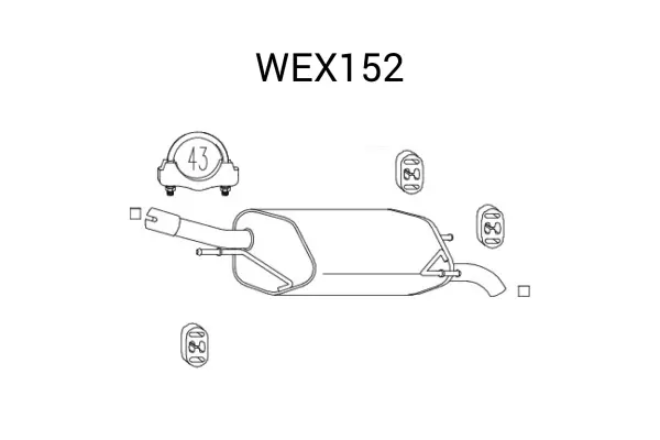 Toba esapament finala QWP WEX152