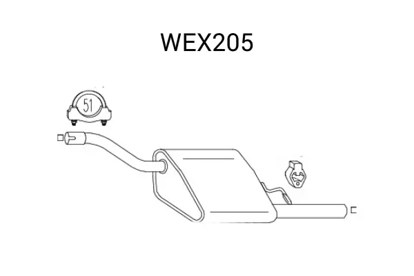 Toba esapament finala QWP WEX205