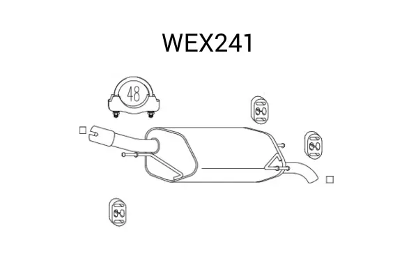 Toba esapament finala QWP WEX241