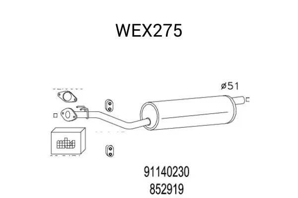 Toba esapament finala QWP WEX275
