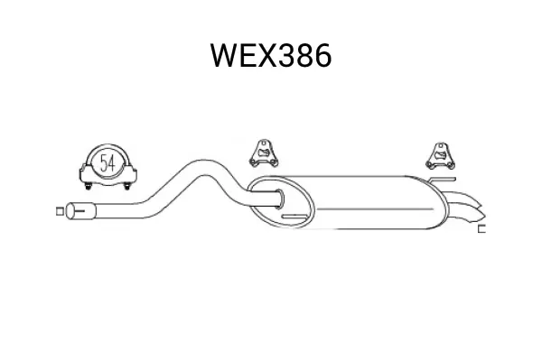 Toba esapament finala QWP WEX386