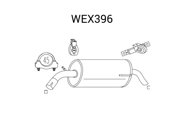 Toba esapament finala QWP WEX396