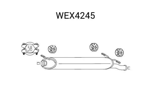 Toba esapament finala QWP WEX4245