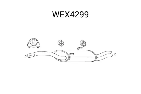 Toba esapament finala QWP WEX4299