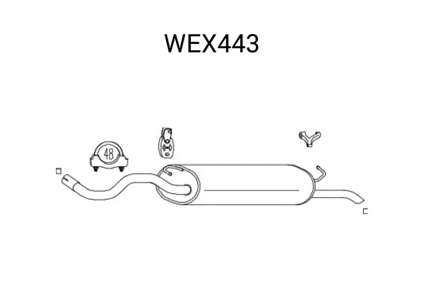 Toba esapament finala QWP WEX443