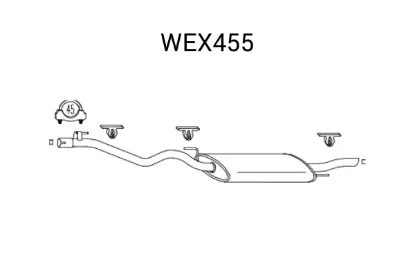 Toba esapament finala QWP WEX455