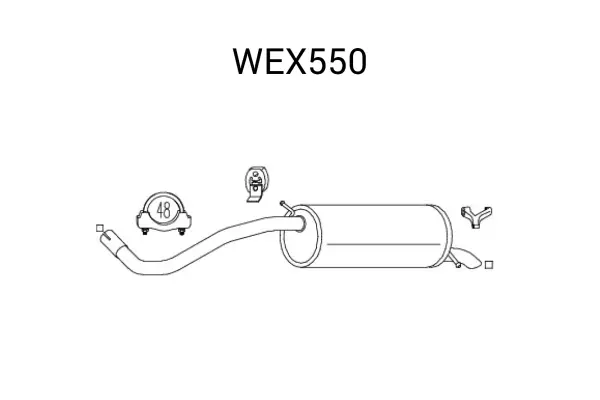 Toba esapament finala QWP WEX550