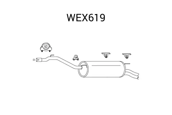 Toba esapament finala QWP WEX619