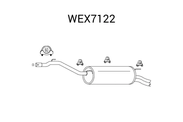 Toba esapament finala QWP WEX7122