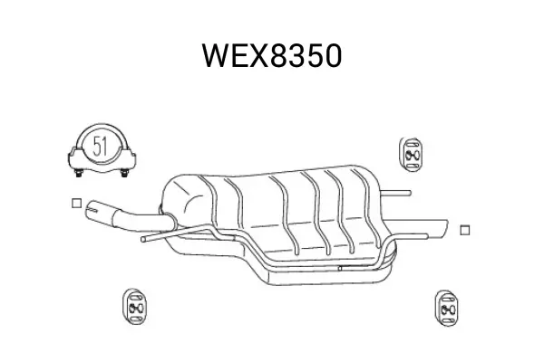 Toba esapament finala QWP WEX8350