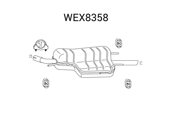 Toba esapament finala QWP WEX8358