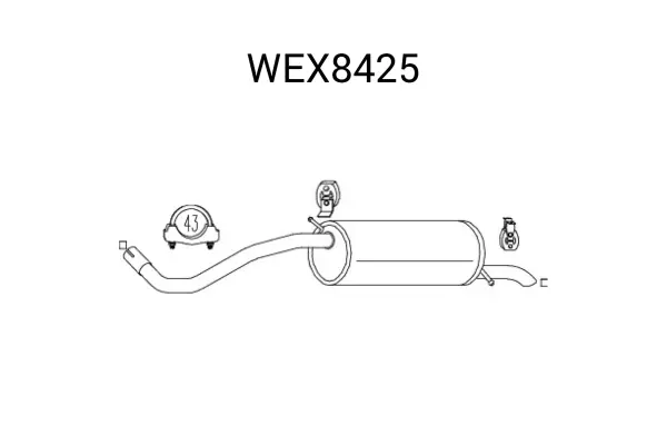 Toba esapament finala QWP WEX8425