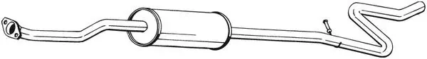 Toba esapament mijloc CITROEN C3 I, C3 PLURIEL 1.6 dupa 2002