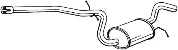 Toba esapament mijloc SKODA OCTAVIA II; VW GOLF V, JETTA III 1.6 1.6ALK 1.6LPG intre 2004-2013