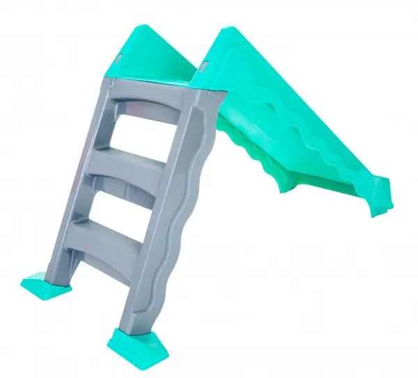 Tobogan pliabil cu sistem atasare furtun cu apa Pilsan Wavy water Green