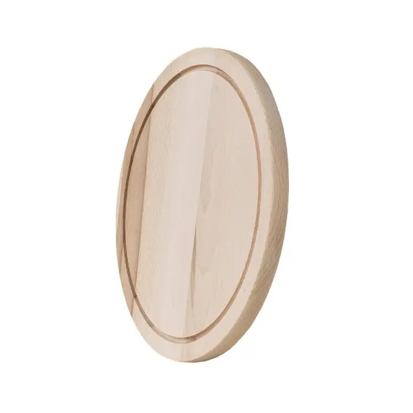 Tocator de Bucatarie Rotund, din Lemn de Fag, Diametru 29 cm