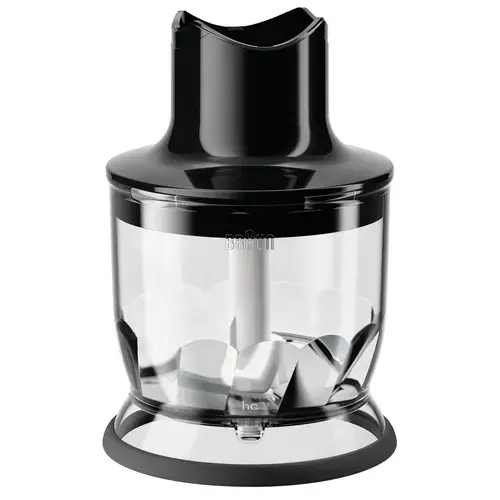 Tocator pentru mixer vertical Braun, MQS200BK, 350 ml, Sistem EasyClick Plus, Negru