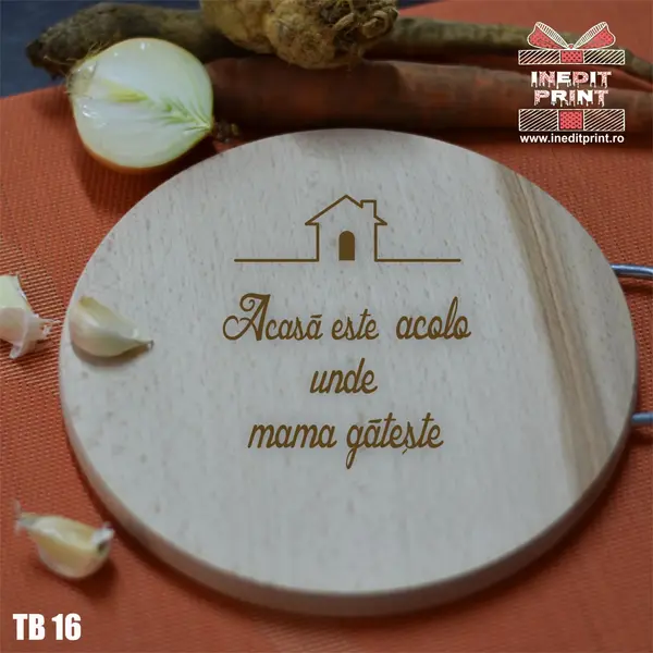 Tocator personalizat cu maner Acasa TB16