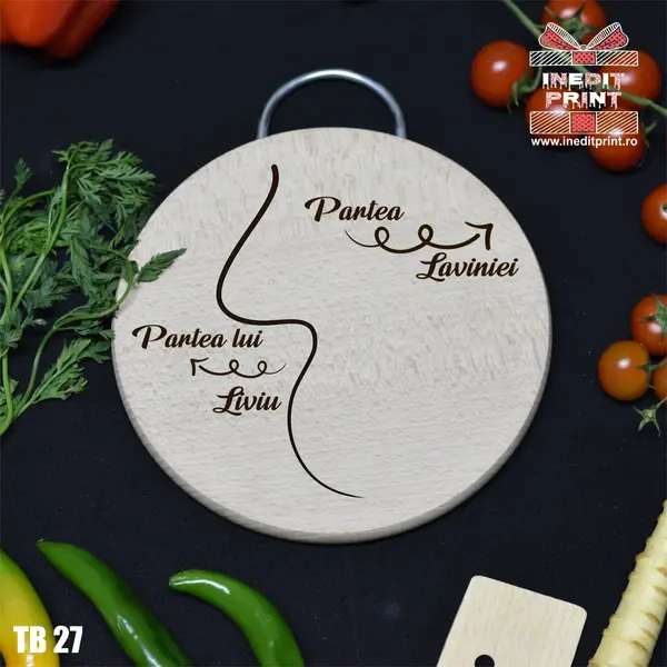 Tocator personalizat cu maner Partea TB27