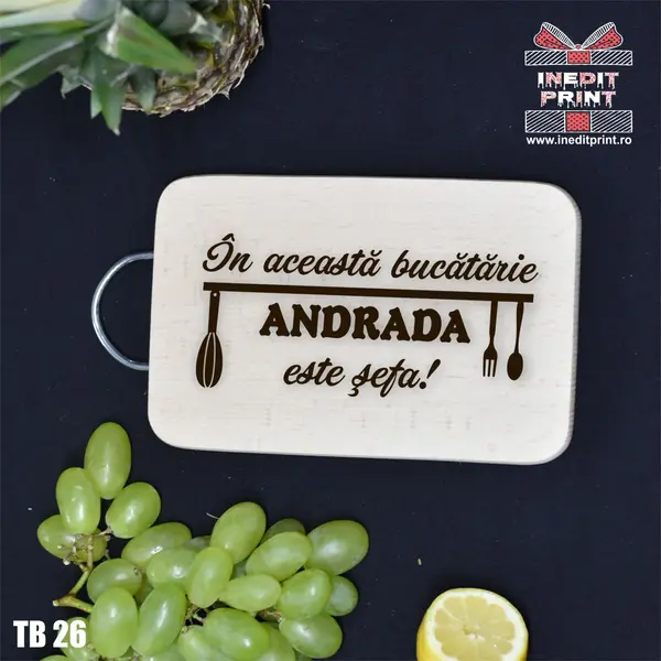 Tocator personalizat cu maner Sef TB26