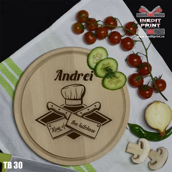 Tocator personalizat King of the kitchen TB30
