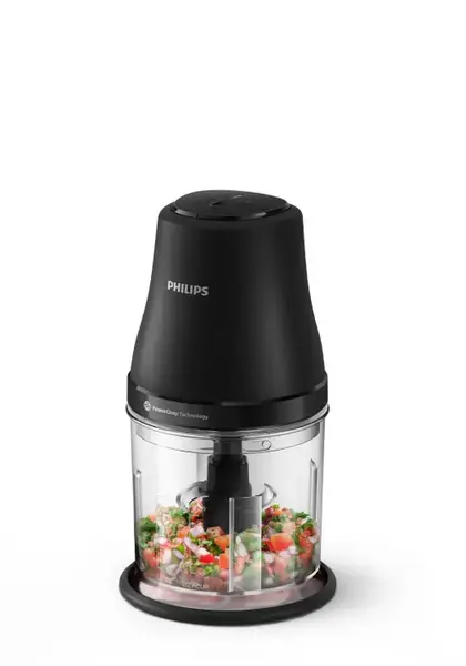 Tocator Philips Seria 3000 HR1501/00, Bol 1 L, 450 W, 2 viteze, 4 lame (Negru)