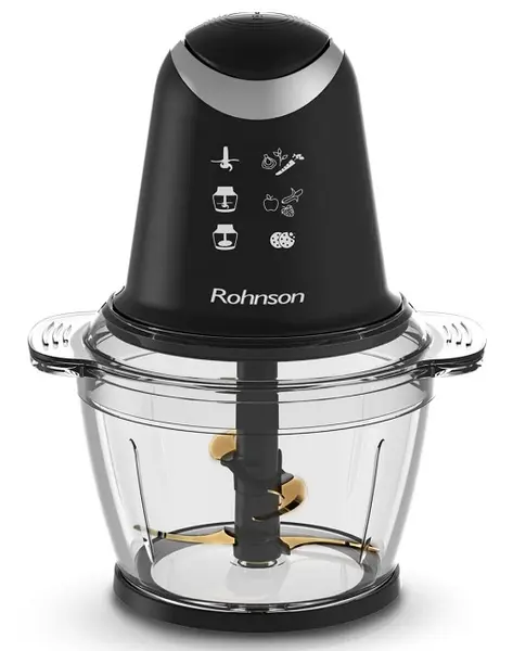 Tocător Rohnson - R 5112, 1 l, 2 trepte, 500W, negru