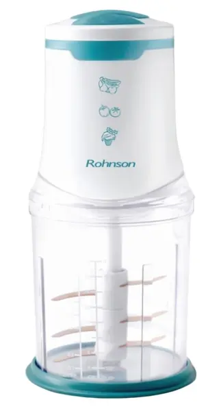 Tocător Rohnson - R-5119, 1 l, 2 viteze, 650W, alb