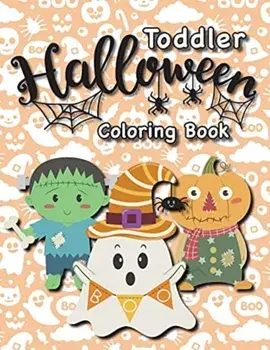 Toddler Halloween Coloring Book. (Ages 1-3, 2-4) Ghosts, Pumpkins, and More! (Halloween Gift for Kids, Grandkids, Holiday), Large type / large print ed, Paperback/Engage Books (Activities)