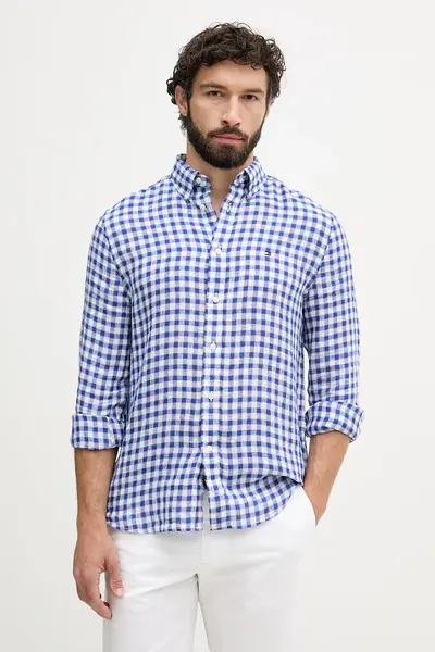 Tommy Hilfiger cămașă pentru bărbați din in