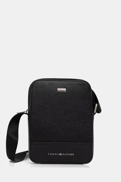 Tommy Hilfiger geantă mică pentru bărbați, cu imitație de piele