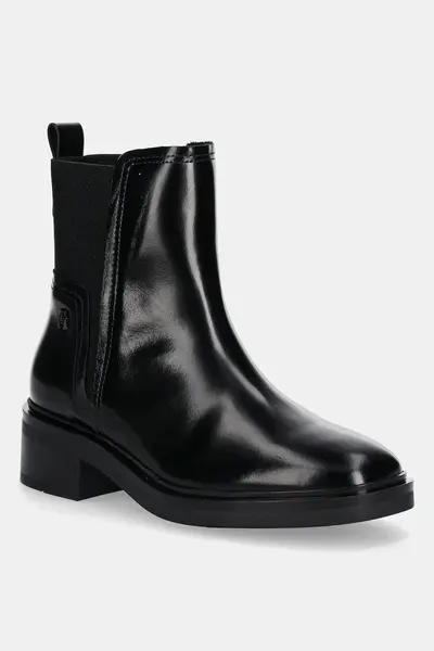 Tommy Hilfiger ghete chelsea de piele MINIMAL ABRASIVATO CHELSEA
