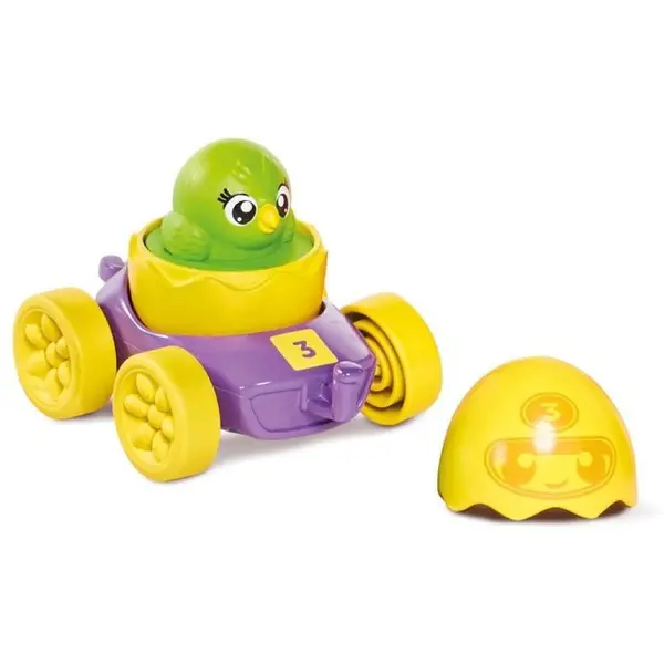 TOMY Jucarie interactiva pentru bebelusi Tomy Toomies - Ou de curse, Galben-Mov