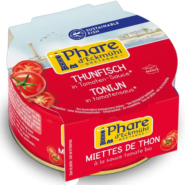Ton in sos bio de rosii - 160 g