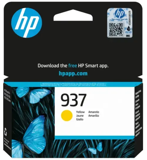 Toner Cerneala HP 937 (4S6W4NE), Galben, 800 pagini
