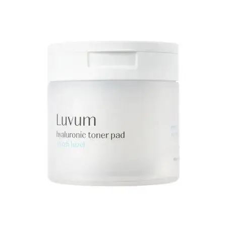 Toner de fata Witch Hazel Hyaluronic, 60 bucati, Luvum