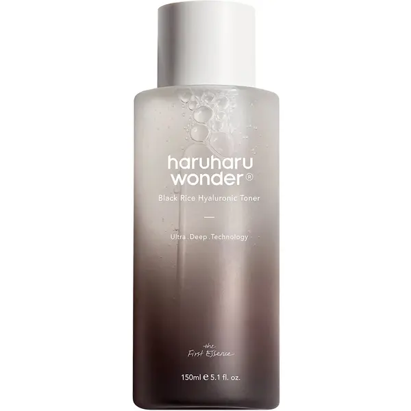 Toner hidratant pentru față cu orez negru și acid hialuronic Haruharu Wonder, 150 ml