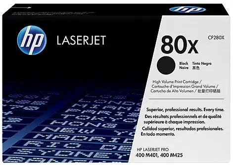 Toner HP LaserJet 80X, 6900 pagini (Negru - de mare capacitate)