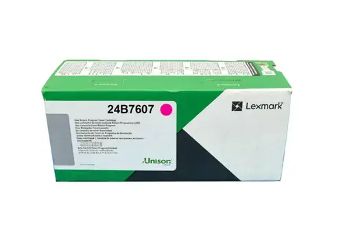 Toner Lexmark 24B7607, 12000 pagini, Return Program (Magenta)